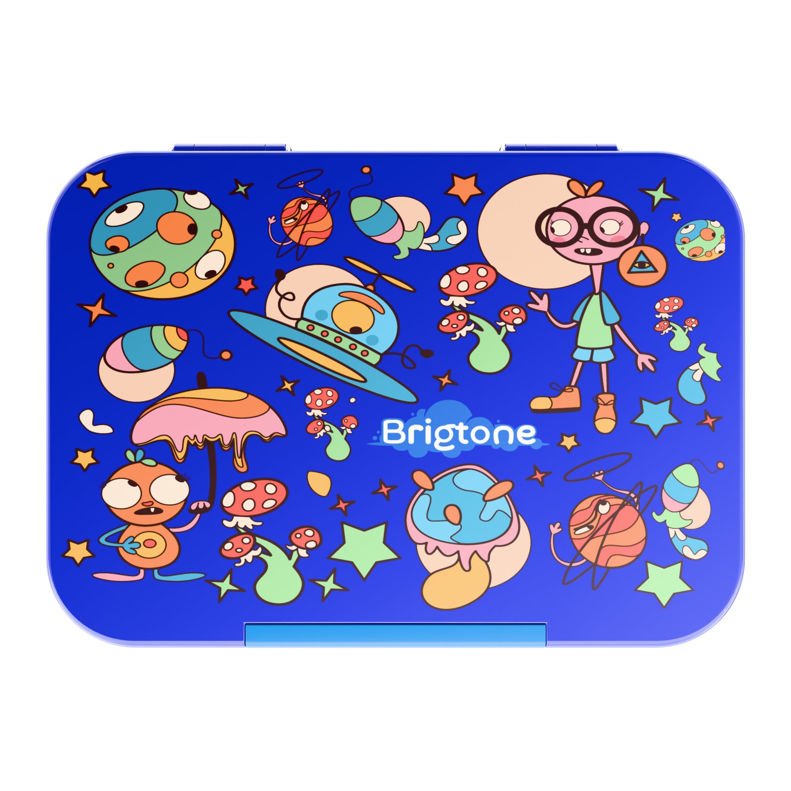Alien Quest Bento Lunchbox – Extraterrestrial Blue – 6 Compartments