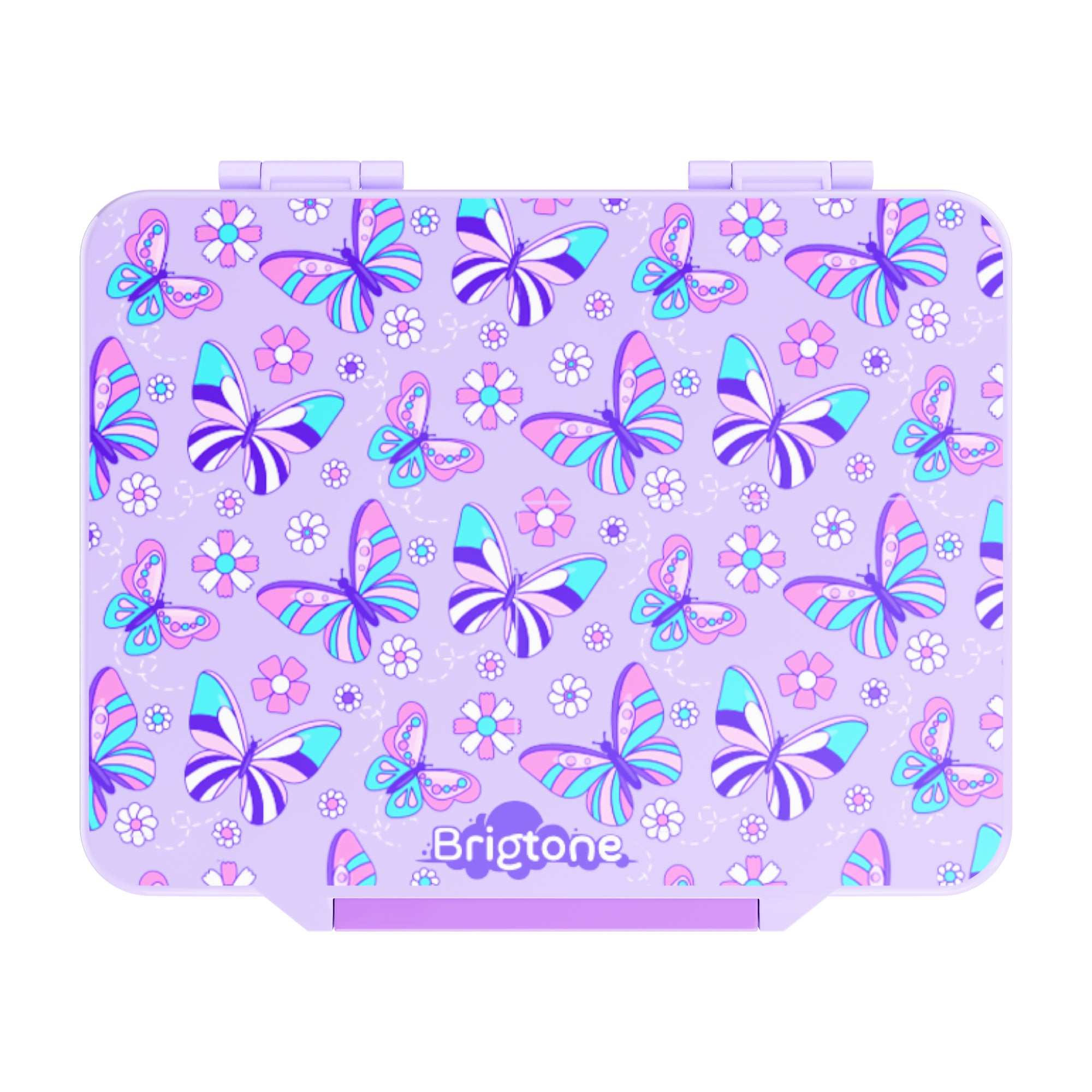 Butterfly Wishes Bento Lunchbox – Little Girl Purple – 6 Compartments