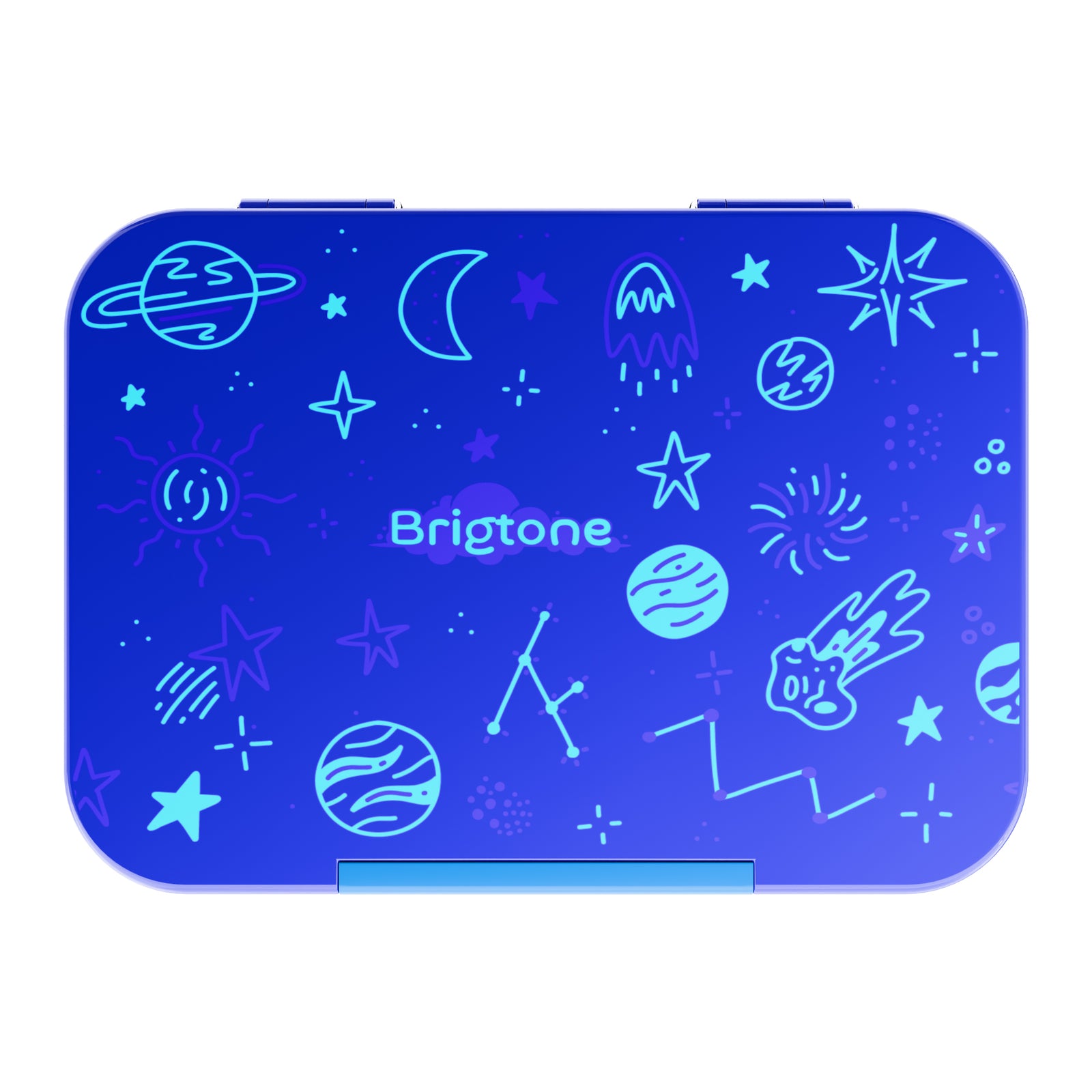 Galactic Explorer Bento Lunchbox – Outer Space Blue – 6 Compartments