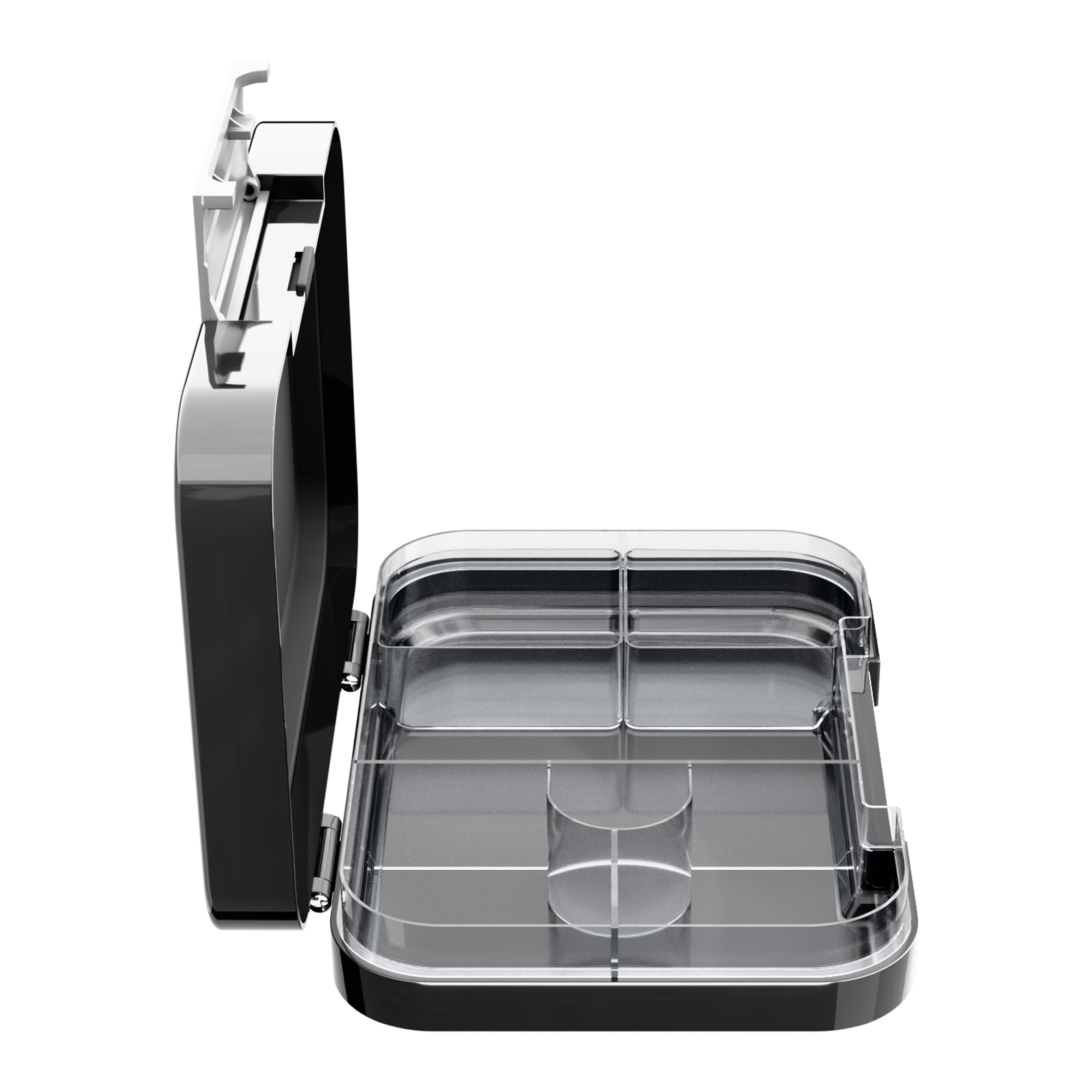 Vintage Racer Bento Lunchbox  – Midnight Asphalt Black – 6 Compartments