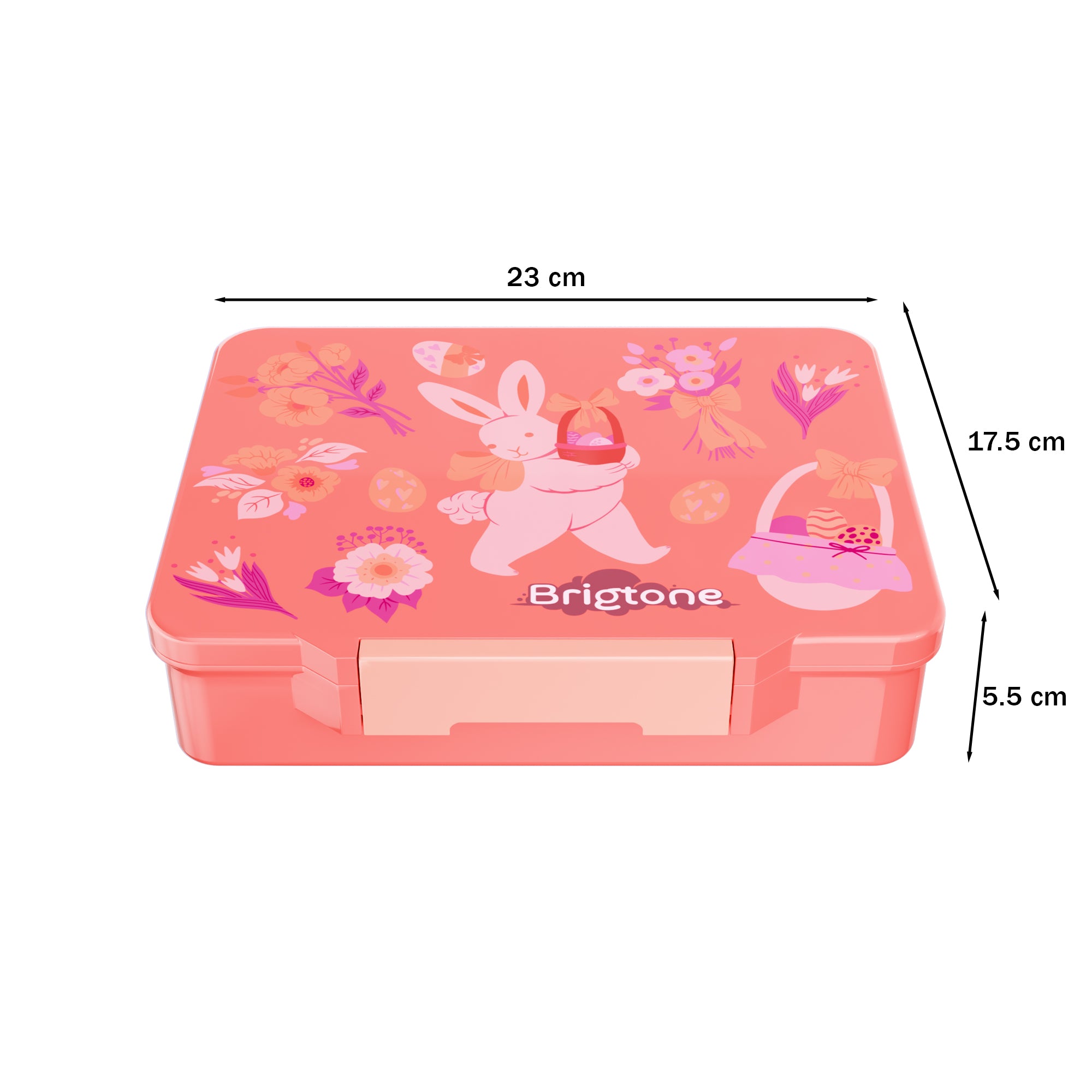Bunny Bliss Bento Lunchbox – Cherry Bloom Pink– 6 Compartments