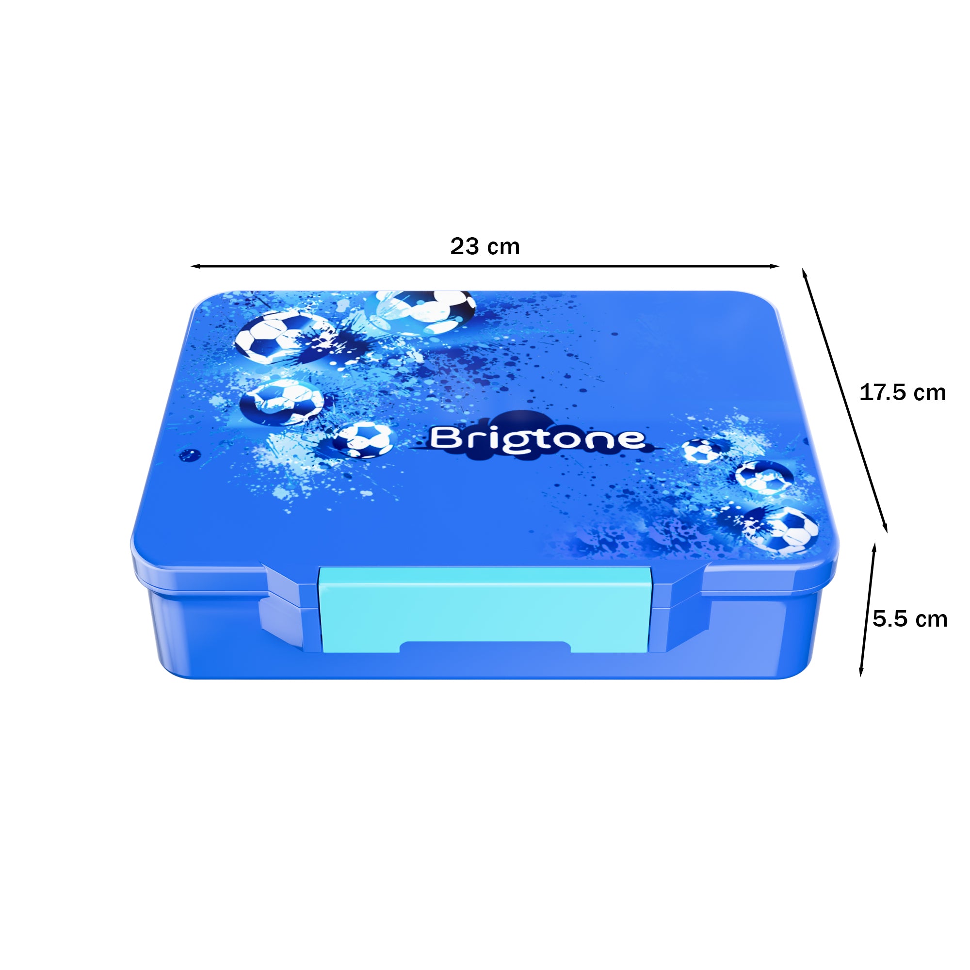 Soccer Sprint Bento Lunchbox  – Game Night Blue – 4 Compartments