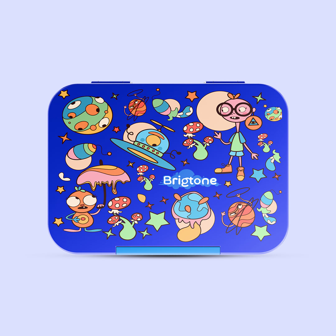 Alien Quest Bento Lunchbox – Extraterrestrial Black – 6 Compartments