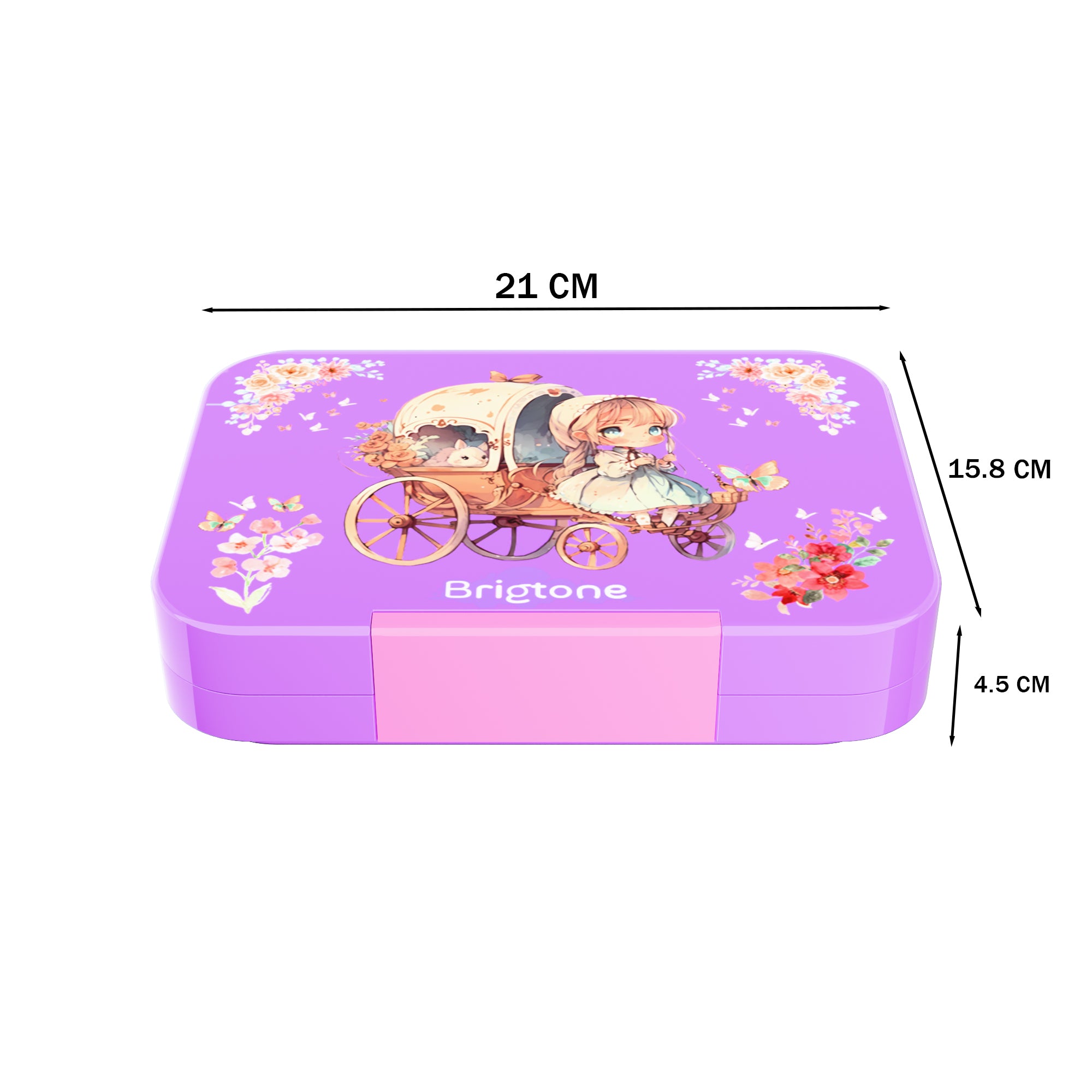 Frozen Magic Bento Lunchbox  - Fairy Dust Purple - 4 Compartments