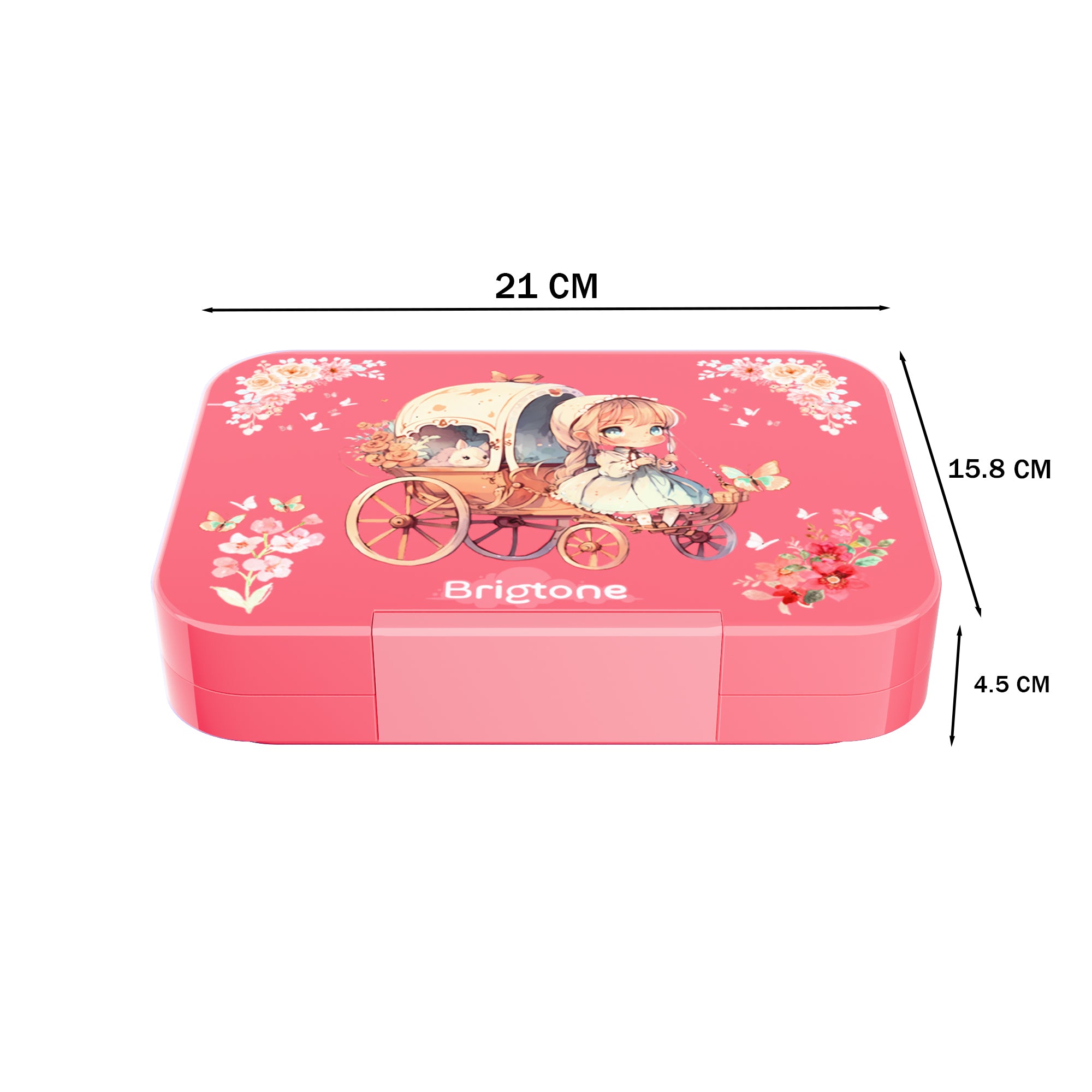 Magical Dreamer Bento Lunchbox – Little Girl Pink – 6 Compartments