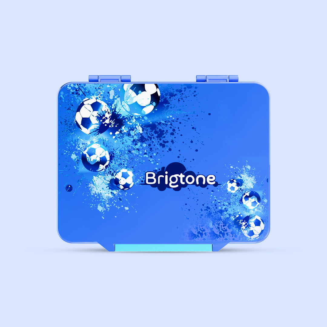 Soccer Sprint Bento Lunchbox  – Game Night Blue – 4 Compartments