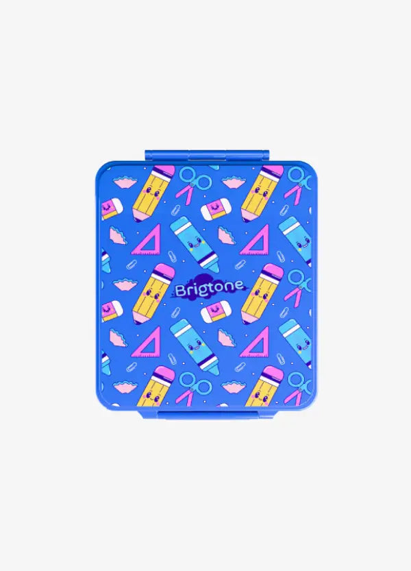 Study Buddy Bento Lunchbox – Pencil Case Blue - 4 Compartments