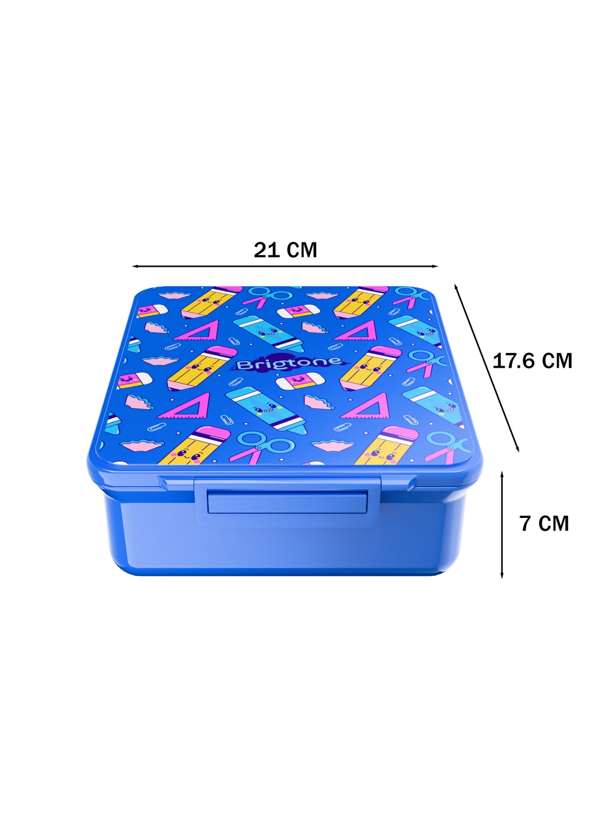 Study Buddy Bento Lunchbox – Pencil Case Blue - 4 Compartments