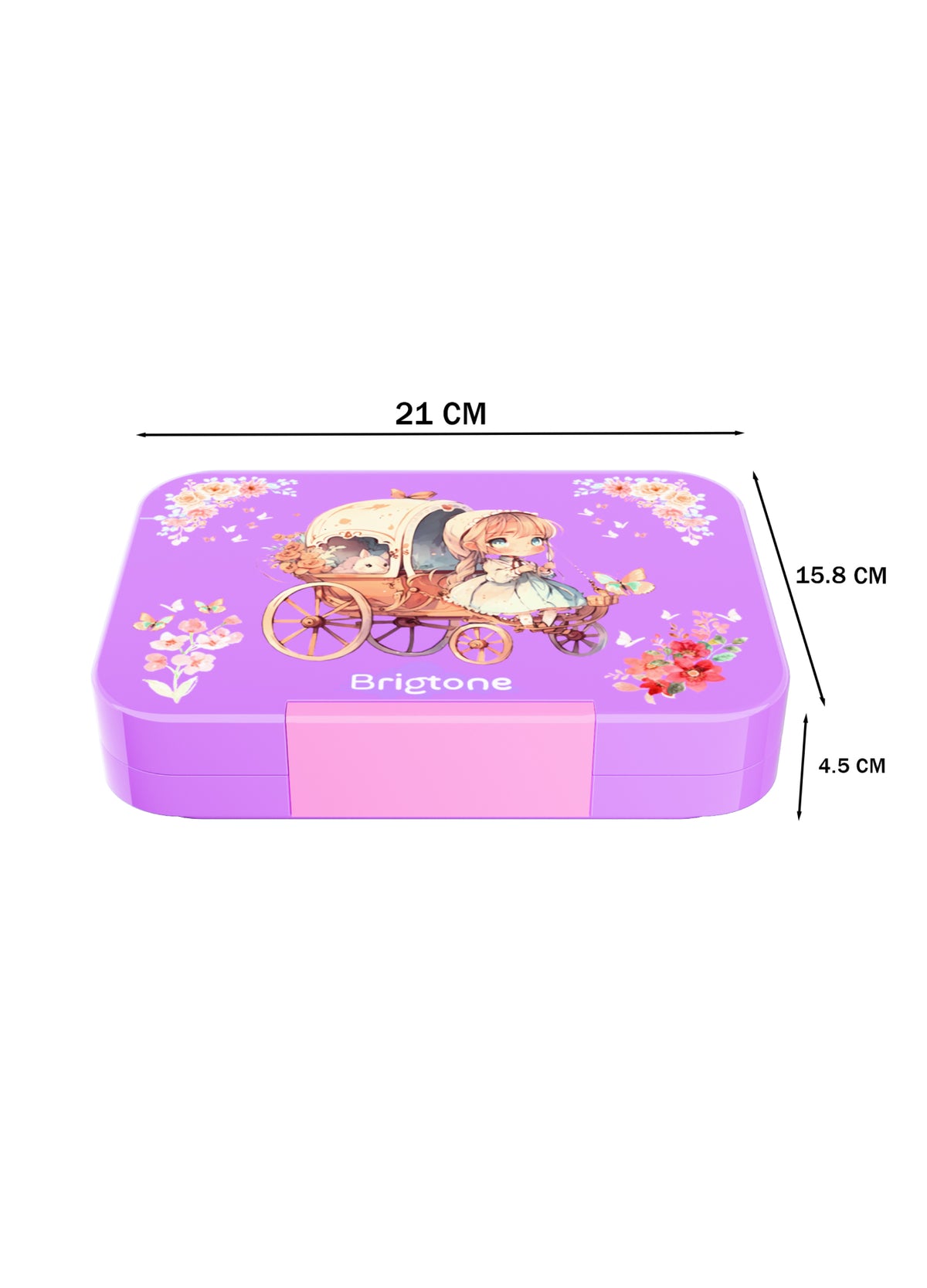 Magical Dreamer Bento Lunchbox – Little Girl Purple – 6 Compartments