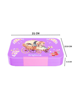 Magical Dreamer Bento Lunchbox – Little Girl Purple – 6 Compartments
