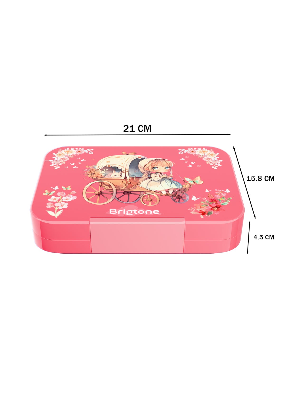 Magical Dreamer Bento Lunchbox – Little Girl Pink – 6 Compartments