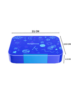 Galactic Explorer Bento Lunchbox – Outer Space Blue – 6 Compartments