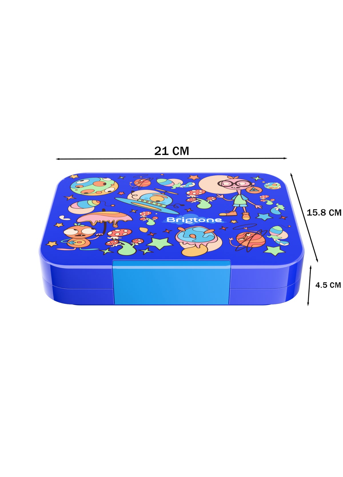 Alien Quest Bento Lunchbox – Extraterrestrial Blue – 6 Compartments