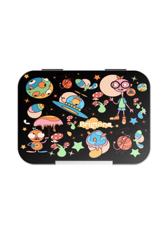Alien Quest Bento Lunchbox – Extraterrestrial Black – 6 Compartments