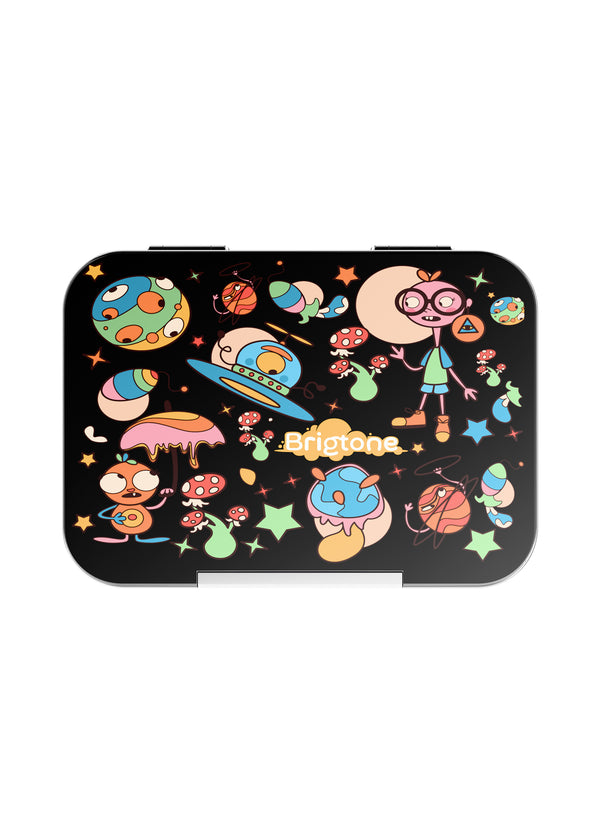 Alien Quest Bento Lunchbox – Extraterrestrial Black – 6 Compartments