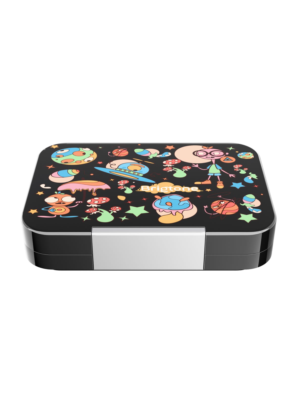 Alien Quest Bento Lunchbox – Extraterrestrial Black – 6 Compartments