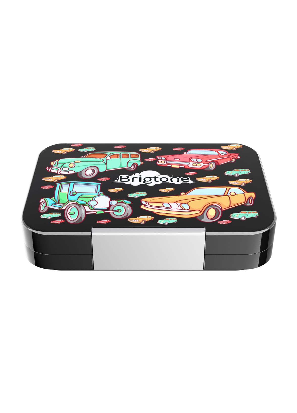 Vintage Racer Bento Lunchbox  – Midnight Asphalt Black – 6 Compartments