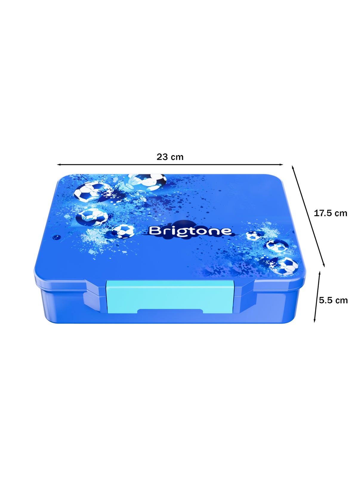 Soccer Sprint Bento Lunchbox  – Game Night Blue – 4 Compartments