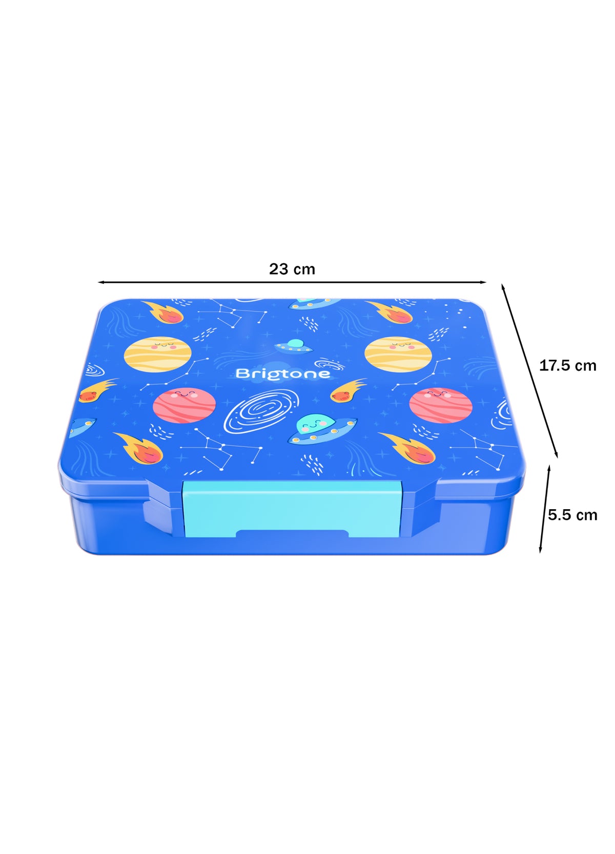 Cosmic Curiosity Bento Lunchbox – Universe Blue – 6 Compartments
