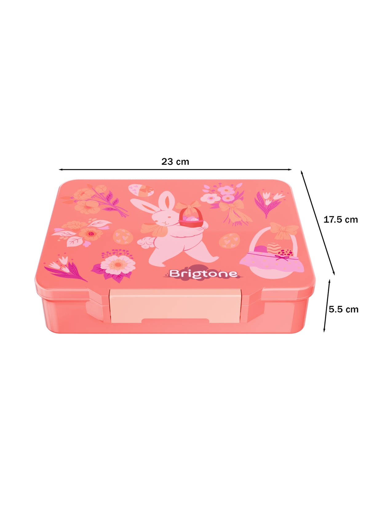 Bunny Bliss Bento Lunchbox – Cherry Bloom Pink– 6 Compartments