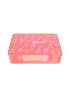 Rainbow Delight Bento Lunchbox – Twilight Petal Pink– 6 Compartments