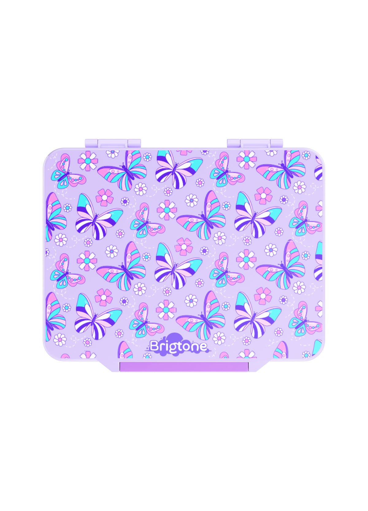 Butterfly Wishes Bento Lunchbox – Little Girl Purple – 6 Compartments