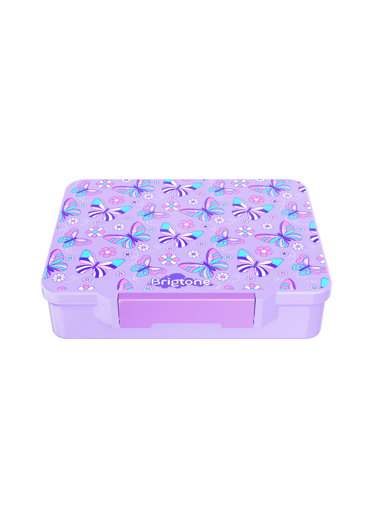 Butterfly Wishes Bento Lunchbox – Little Girl Purple – 6 Compartments