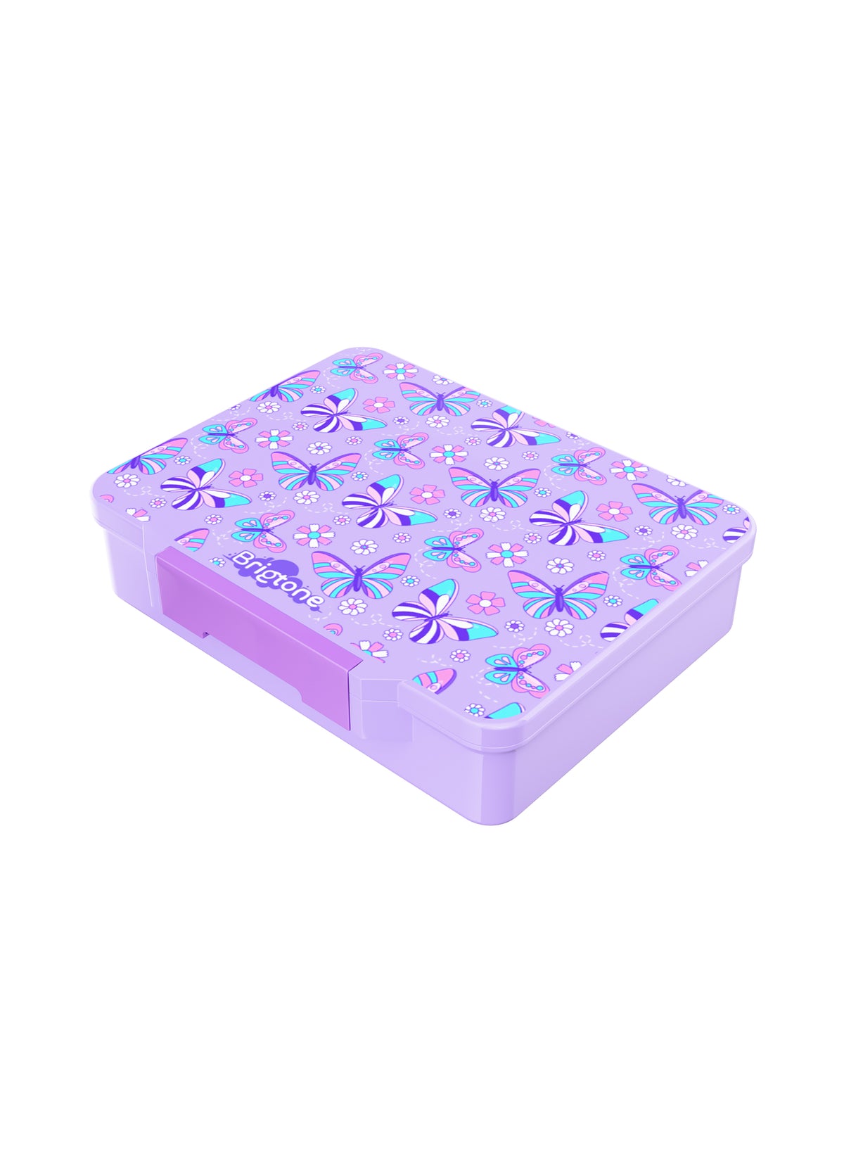Butterfly Wishes Bento Lunchbox – Little Girl Purple – 6 Compartments