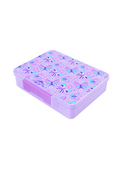 Butterfly Wishes Bento Lunchbox – Little Girl Purple – 6 Compartments