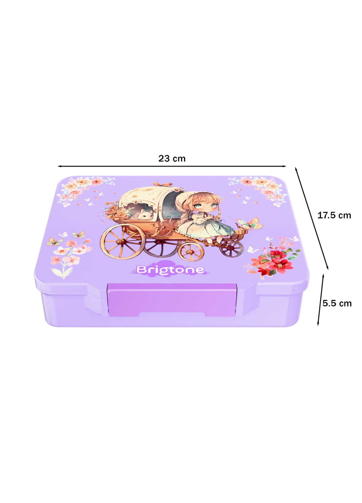 Magical Dreamer Bento Lunchbox – Little Girl Purple – 6 Compartments