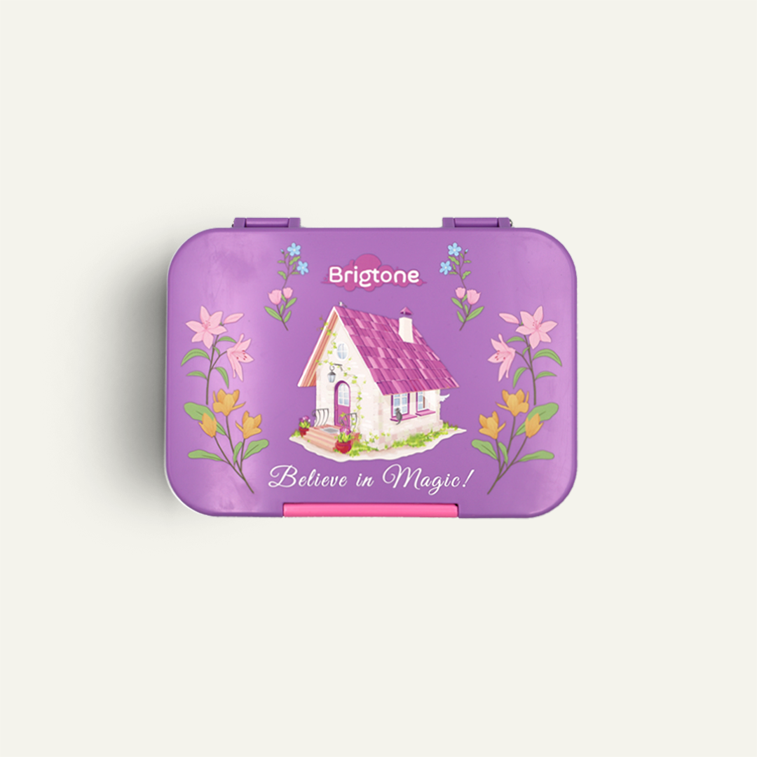 Comfort Cottage Bento Lunchbox – Magic Home Purple – 6 Compartments