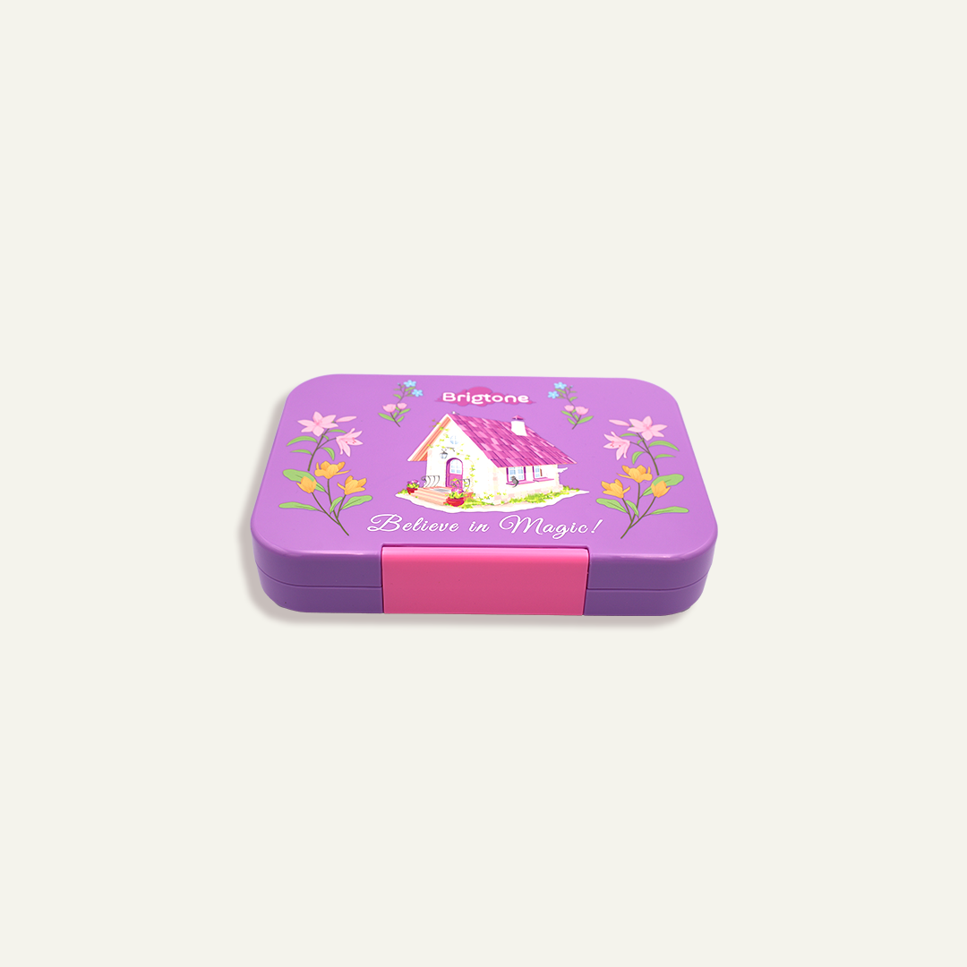 Comfort Cottage Bento Lunchbox – Magic Home Purple – 6 Compartments